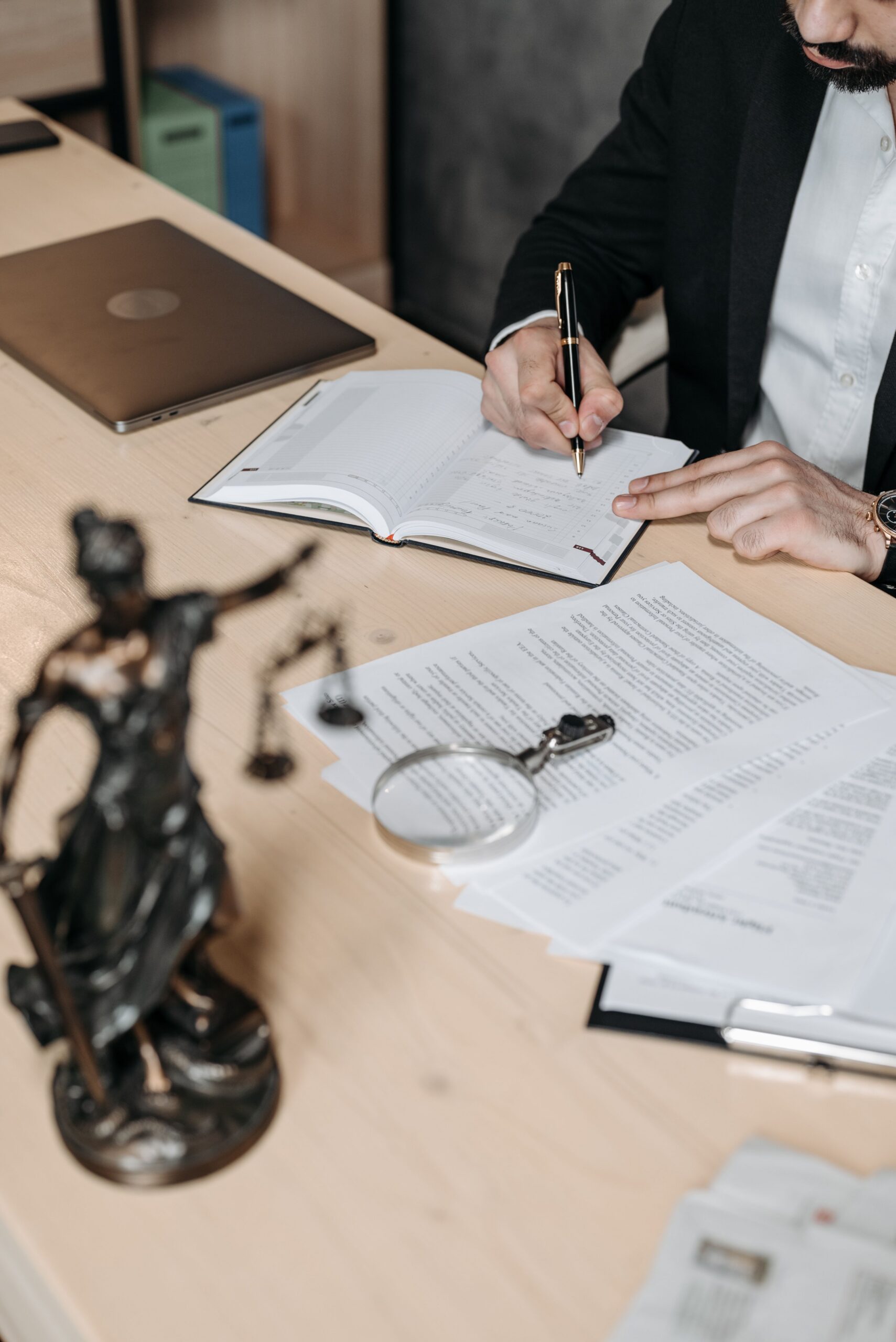 A client meeting with their attorney — real people seeking real legal help